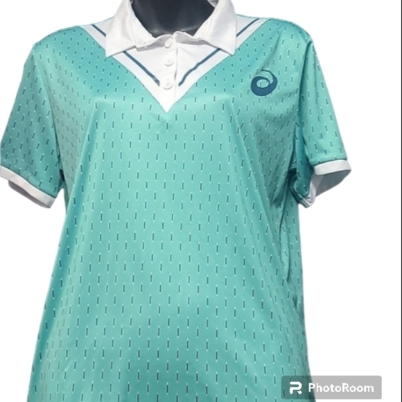 Asics woman's Size L Green and Blue. - Picture 3 of 8